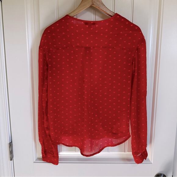 Decree‎ women’s blouse small sheer - Picture 6 of 10